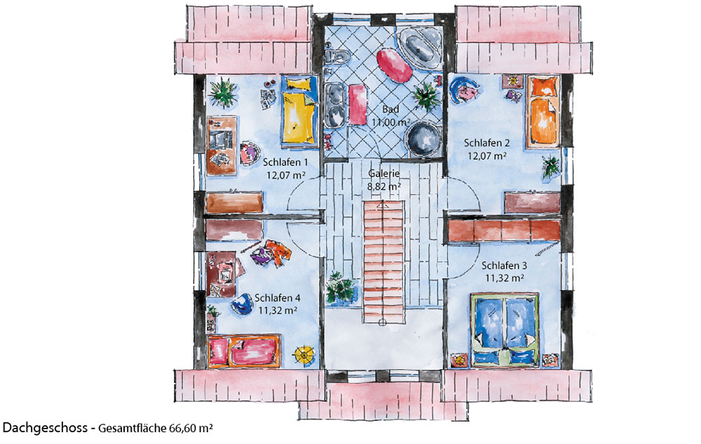 Status Gotland Dachgeschoss