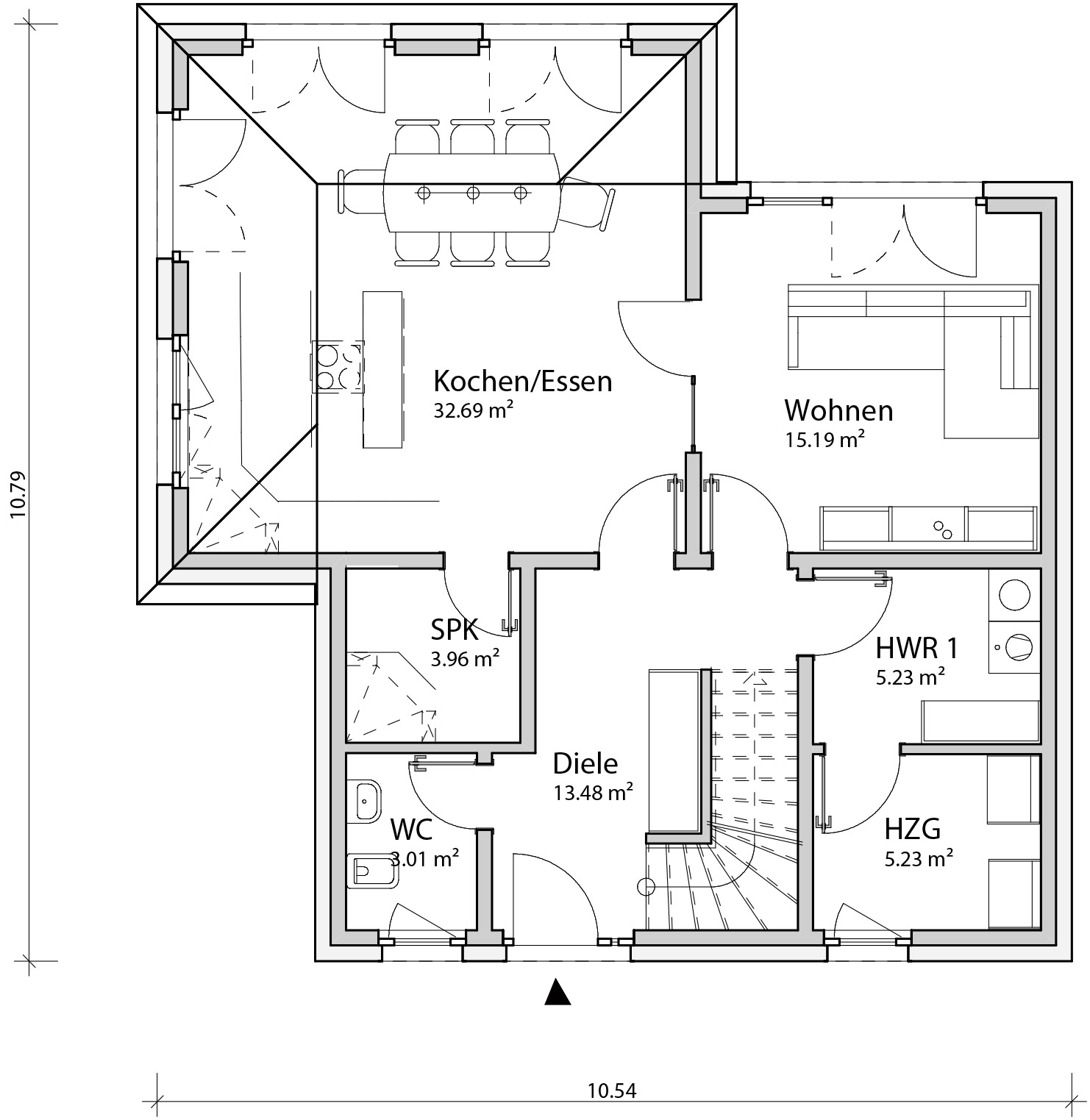 Stadtvilla S3 Erdgeschoss