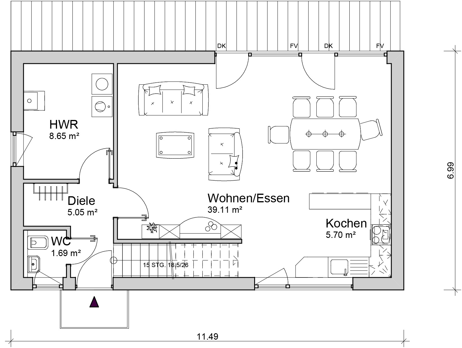 Stadtvilla S5 Erdgeschoss